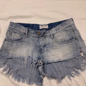 One Teaspoon light blue shorts